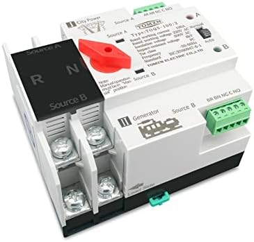 GRUNI 1PCS DIN RAIL 2P 3P 4P ATS POWER DUAL POWER AUTRIMÁTICO CUMPELA DE CUMPELA ELÉTRICA SUGÉRIO POWER 63A 100A 125A