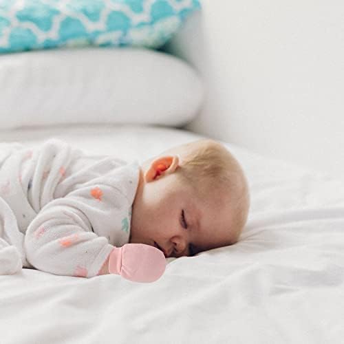 Uttpll recém-nascido Baby Cotton Mittens Infant Luves sem luvas de arranhões Luvas respiráveis ​​por 0-6 meses meninas meninas