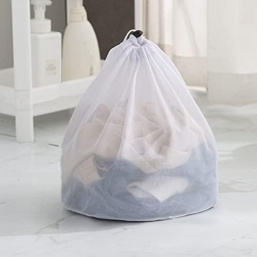 Bolsas de lavanderia de malha grandes e resistentes sacos de lavagem de malha de lavanderia, cesta de lavanderia de fechamento de