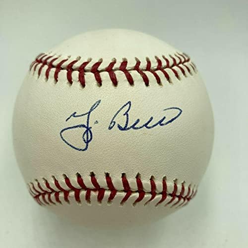 Nice Yogi Berra assinou o beisebol oficial da Major League com a JSA COA - Bolalls autografados