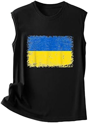 Mulheres principais camisas com estampa sem mangas Round Round Ncond Cirtle Vest Tee Blouse Casual Fashion Tank Top Top Camisa