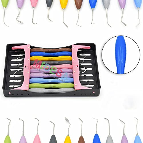 Medesia 10 PCS Instrumentos de enchimento de composto dental para uso e instrumentos restauradores LM ARTE ERGO MAX