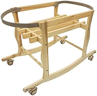 Moses Basket Stand, Baby Moses Best Rocker Stand - Wood Natural
