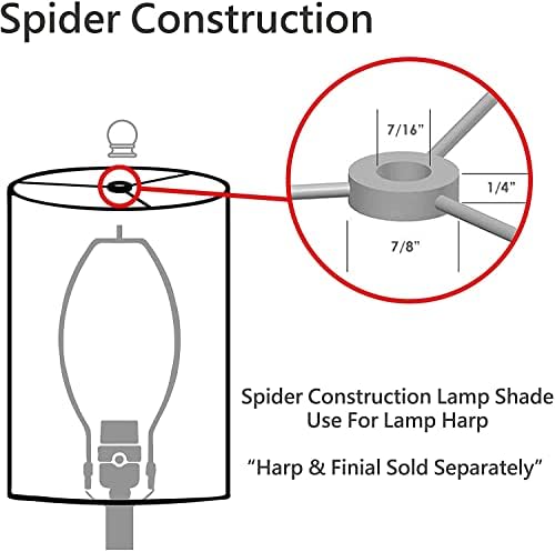 Aspen Creative 34063a, Scallop Bell Shape de transição Construção de preto, tonalidade de lâmpada de aranha de 16 largo