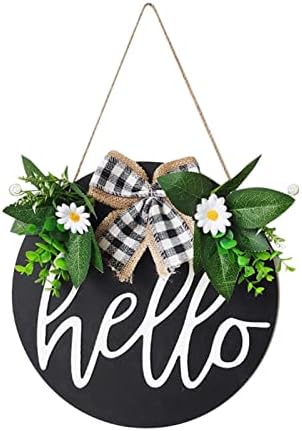 Easterlight Up Wreath Out Outdoor Welcome Sign Decoração de porta Grus