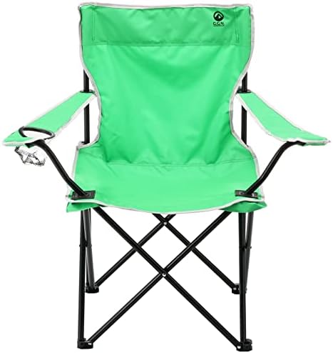 ジージー エヌ G.G.N. GN02CM004G Cadeira dobrável com suporte de bebida, ao ar livre, verde