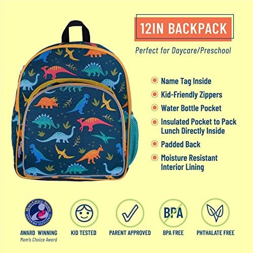 Mochila Kids Wildkin de 12 polegadas com tapete moderno de soneca