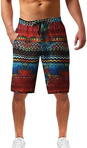 Miashui masculino shorts curtos calças de verão calças elásticas bandeira elástica shorts elásticos esportivos casuais