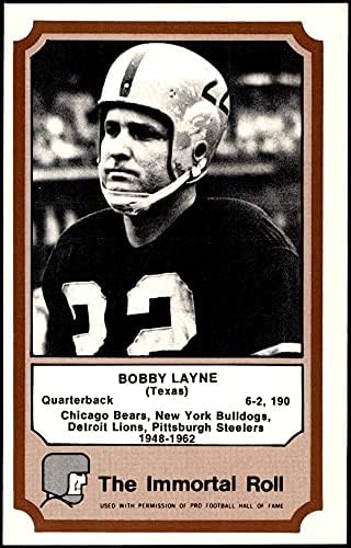 1974 Fleer Hall of Fame Bobby Layne NM