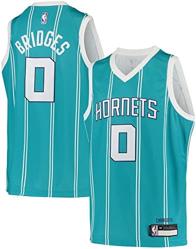 Miles Bridges Charlotte Hornets #0 Infants Toddler Aqua Icon Edition Jersey
