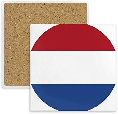 Holanda Bandeira Nacional Europa Europa Country Copas de Copaster Caneca Absorvente Pedra para Drinks 2pcs Presente