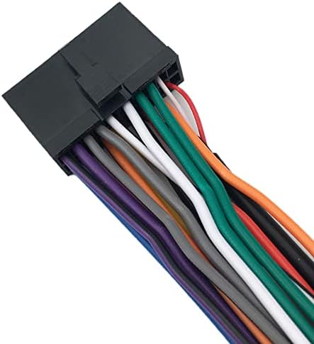 Arnês de fio de energia e alto -falante Compatível com BV9351B, BV9358B, BV755BLC, BV755B 20 PINS PINS, Black