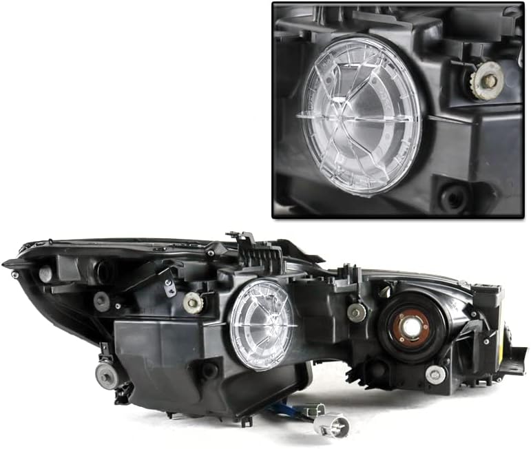 ZMAUTOPTS para os faróis do projetor preto 2006-2011 da série Lexus GS com luzes DRL de LED azul de 6,25 azul