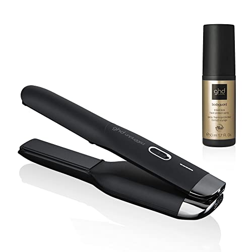 GHD UNLOTGED STYLER MORRO DE CABELO DE INFERIOR PLATO DE CORREIRO, ENERGIENTE PROFISSIONAL Direito de ferro com estojo