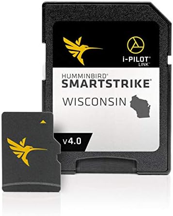 Humminbird 600041-4 SmartStrike Wisconsin V4 Mapas GPS digitais Micro cartão