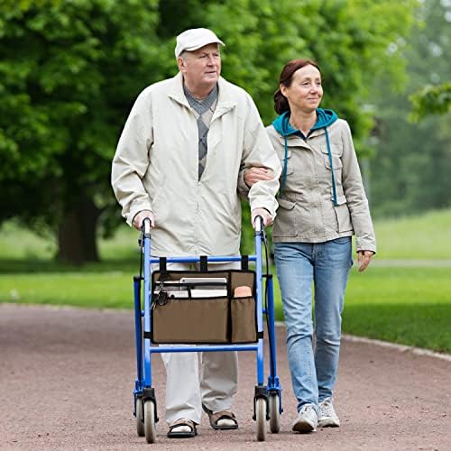 Bolsa de acessórios superestres para Walker, cadeira de rodas, Rollator para idosos, W/Cup Dounding Walker Basking Bask