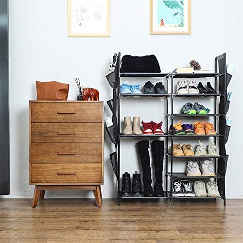 Rack de sapatos Ycoco, 16-25 pares de armazenamento de sapatos, 7 níveis de sapato de sapato de sapato de sapato de