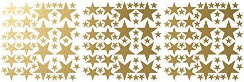 Decalques de parede de estrela criativa de Mozamy Decalques de estrelas de ouro decalques de berçário de decalques removíveis
