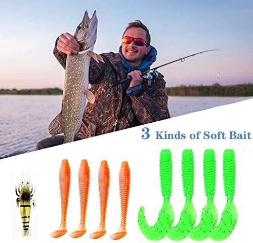 Kit de iscas de pesca do Sinrier para kit de tackle de isca de água doce para pesca com mosca mosca molhado bass trutas acessórios