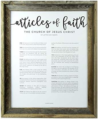 Livraria LDS Artigos de Faith - quadro de Barnwood