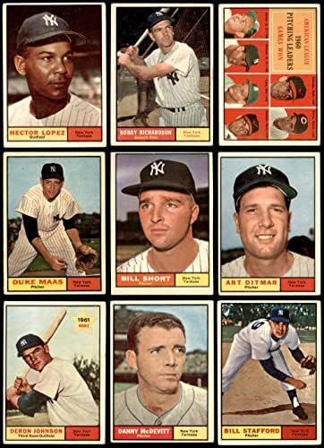 1961 Topps New York Yankees Team Set New York Yankees VG+ Yankees