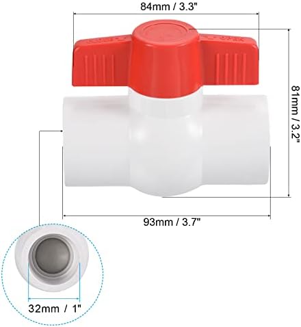 Patikil G1 Válvula de esfera UPVC Compacto Compacto T Válvula de água redonda da mão T