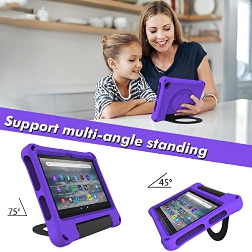 Caixa de comprimido para crianças compatíveis com Samsung Galaxy Tab A7 Lite 8.7 SM-T220 /SM-T225, alça de suporte para gotas