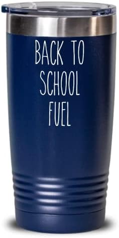 Voltar para a escola Fuel isolado bebida Tumbler Travel Cup Presente engraçado