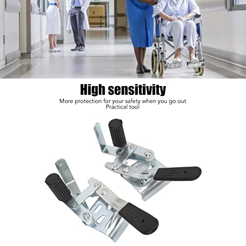 Cadeia de rodas Handbrake, 1 par de cadeira de rodas profissional estacionamento Brakesteel Freios de cadeira de rodas de parafuso Acessórios para cadeira de rodas de reposição de cadeira de rodas