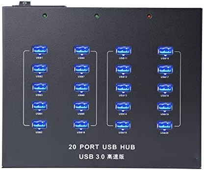 [Versão atualizada] Hub USB 3.0, Sipolar A-213p 20 portas Sincronização USB de carregamento USB, reformado para 20 telefone celular, MacBook, iPad, MacBook Pro, laptop, MacBook Air, iPad mini, celular, tablet