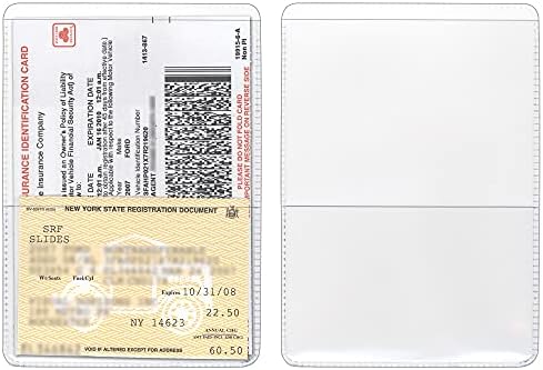 Stororesmart® - Seguro de automóveis transparente e titulares de cartões de identificação - 10 pacote - RFS20 -C10