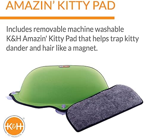 K&H Products Pet Mount Janela montada Cama de gato, redes de janela de gato, poleiro de gato resistente, cama de gato móveis