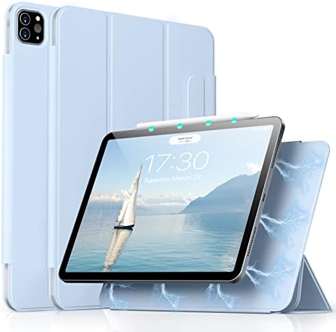 Caso Kenke para o novo iPad Pro 11 polegadas 4/3ª/2ª geração, rebote Tampa de Stand Slim Magnetic Slim Stand com fecho, sono