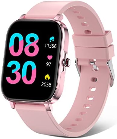 Choiknbo Smart Watch, Fitness Tracker Watch para telefones Android/iOS, rastreadores de atividades e relógios inteligentes com monitor de frequência cardíaca, contador de etapas, relógios inteligentes à prova d'água para mulheres