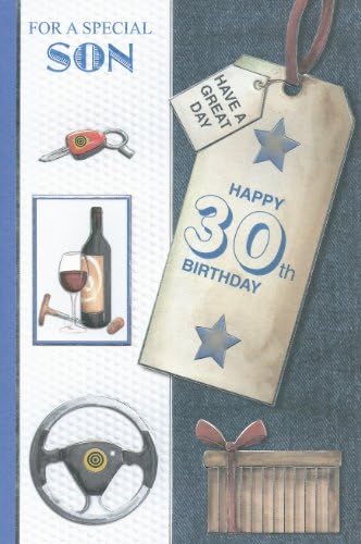 Para o aspecial filho, feliz 30º aniversário do cartão de aniversário