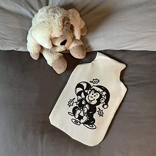 Azeeda 'Lollipop Xmas Monkey' Hot Water Bottle Bottle Tampa