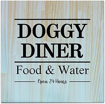 Doggy Diner Food água aberta 24 casa grande paletes de madeira placa lisa Placas de porta de madeira lisa quadrinhos