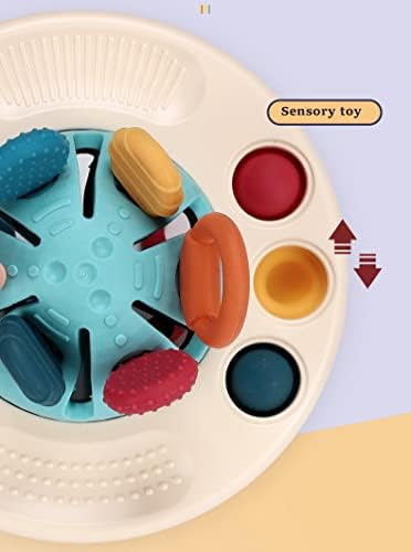 Montessori Toys por 18m+, brinquedos de atividade de silicone de grau alimentar, brinquedos de atividade de cordas, brinquedos