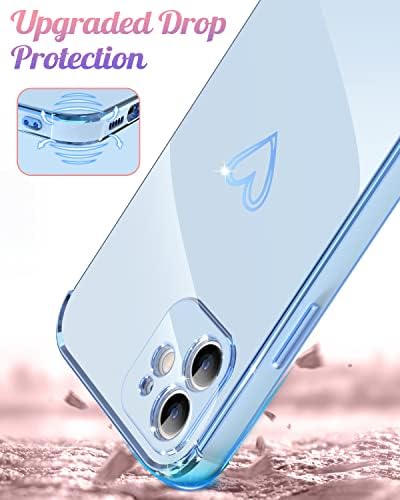 Noyabox para iPhone 11 Caso fofo para mulheres meninas, [com 1* protetor de tela] Cute Cool Luxury Heart Design suave e flexível