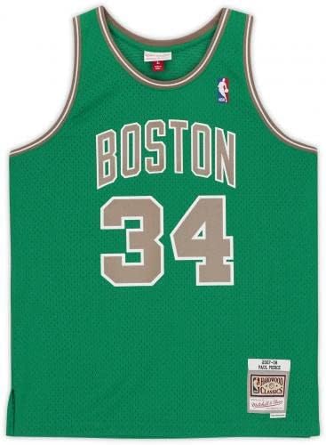Paul Pierce Boston Celtics autografou Green and Gold 2007-08 Mitchell & Ness Réplica Jersey com inscrição Hof 21 - Jerseys da NBA