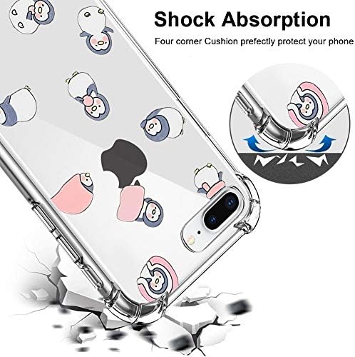 Kanghar iphone 11 case pinguim fofo padrão de choque de choque de quatro cantos almofadas de almofada durável pc + tpu