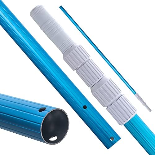 Pool de suprimentos de piscina dos EUA Profissional de 8 pés de alumínio azul anodizado Poso de piscina telescópica,