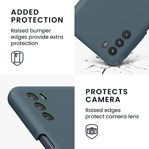 Caixa de silicone Kwmobile TPU compatível com Motorola Moto G31 / Moto G41 - Case Slim Telefone com acabamento suave - Slate escuro