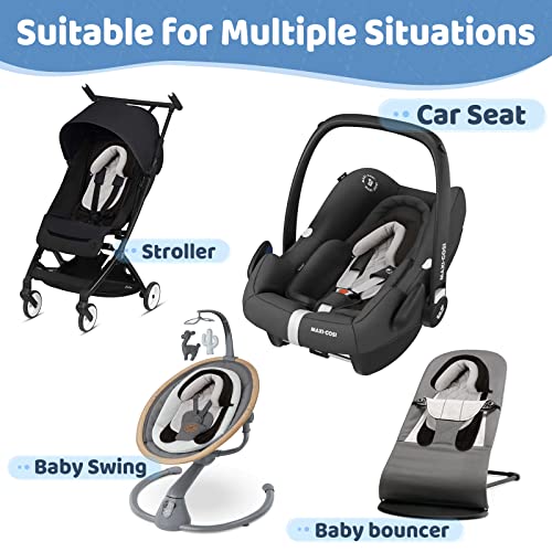 Pro Goleem, suporte para a cabeça do assento do carro, infantil, inserção de assento infantil macio, 2 em 1 de carro de carro de