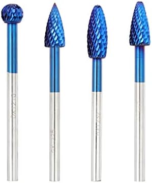 NESHO 6mm Arquivo rotativo de haste de haste azul Tungstênio Turrs rotativo Bit Arquivo de metal de 100 mm de comprimento