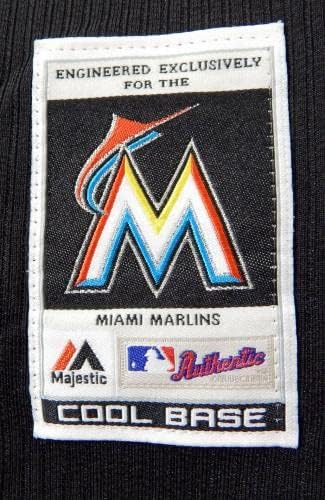 2014-16 Miami Marlins John Pachot 46 Game usou Black Jersey Ex ST BP 48 967 - Jogo usado MLB Jerseys