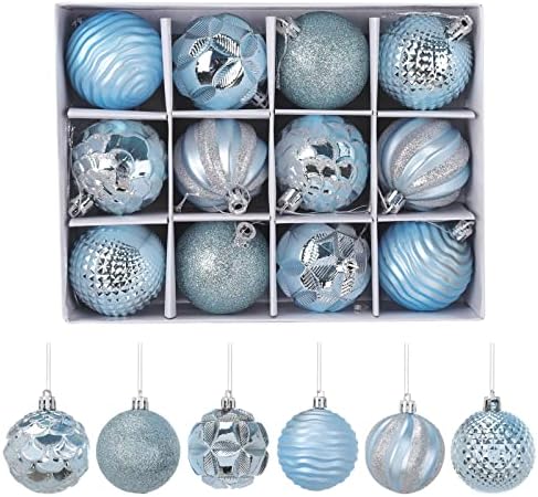 Pingente de natal pingente de natal decoração bola de pvc pingente de bola de Natal 6cm 12pcs decorações de natal peça central peça