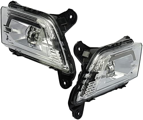 BRTEC Clear Lente Fog Light LED Par de lâmpada de névoa para 2019 2020 2021 para Chevy Silverado 1500