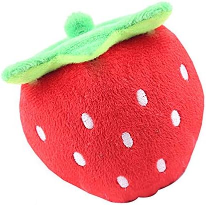 U-K Strawberry Interactive Plush Squeaky Toys de cachorro de cachorro