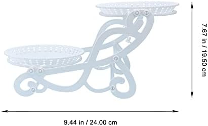 Posta de cupcake de cupcakes de quintal Stand Stand 2 Cupcakes de camada Stand Stand Bike Bike Bolo Snack Snack Display Tree Rack Treats